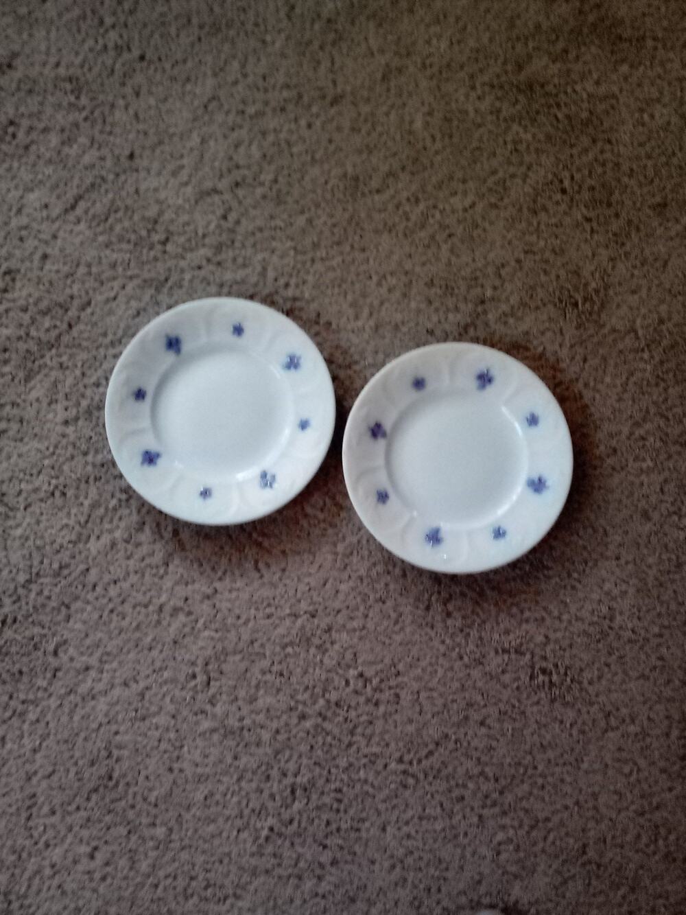 Antique Chelsea Blue Grape Salad Plate Porcelain Adderley England Ca 1900 Beauty